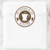 Hot Coffee Ronde Sticker (Tas)