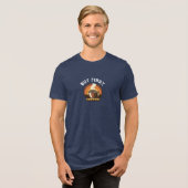 Hot Coffee Summer • Funny Coffee Lover Design Tri-Blend Shirt (Voorkant volledig)