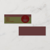 Hot-Coffee-Visitekaartje Mini Visitekaartje (Voorkant / Achterkant)