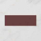 Hot-Coffee-Visitekaartje Mini Visitekaartje (Achterkant)