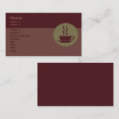 Hot-Coffee-Visitekaartje Visitekaartje (Voorkant / Achterkant)