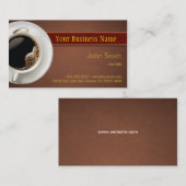 Hot-Coffee-Visitekaartje Visitekaartje (Voorkant / Achterkant)