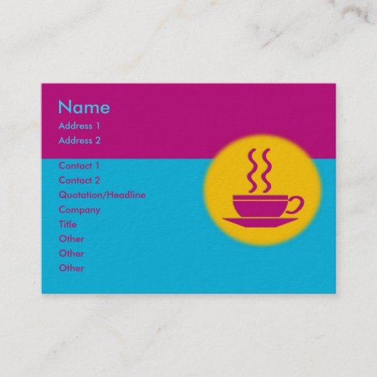 Hot-Coffee-Visitekaartje Visitekaartje (Voorkant)