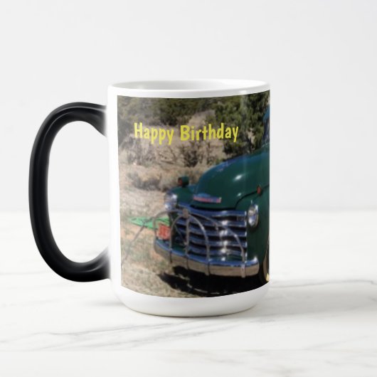 Hot Coffee zorgt ervoor dat de foto plotseling ver Magische Mok (Links)