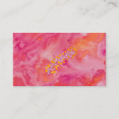 Hot Color Romantic Weddenschap RSVP Informatiekaartje (Achterkant)