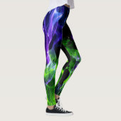 Hot-Colorful Fire Flame Smoke Leggings (Rechts)
