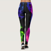 Hot-Colorful Fire Flame Smoke Leggings (Achterkant)