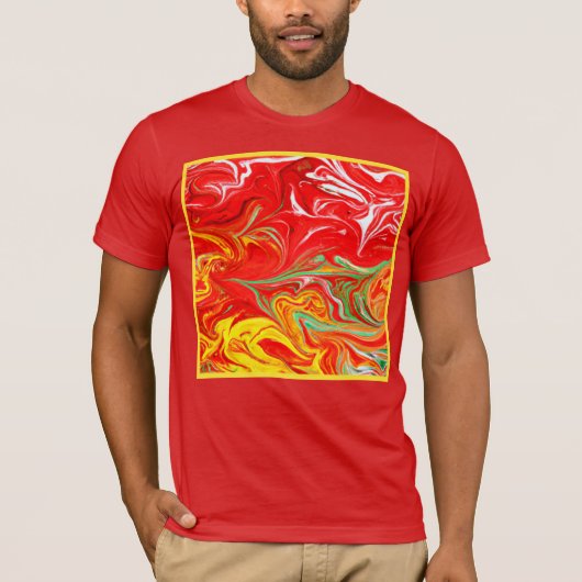 Hot Colors Pattern Art. Nu kopen T-shirt (Voorkant)