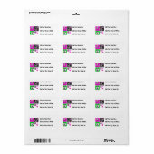 Hot Colours Peace T-shirts en geschenken Etiket (Full Sheet)