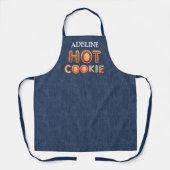 Hot Cookie Alphabet Faux Denim Schort (Voorkant)