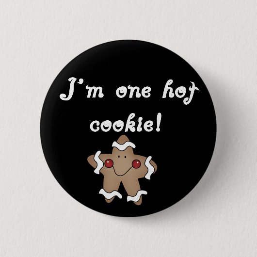 Hot Cookie Tshirts en geschenken Ronde Button 5,7 Cm (Voorkant)