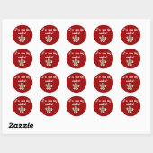 Hot Cookie Tshirts en geschenken Ronde Sticker (Vel)