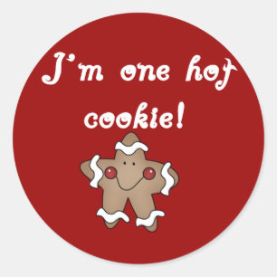 Hot Cookie Tshirts en geschenken Ronde Sticker