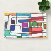 Hot&coole rechthoekige strepen met cirkelaccent post-it® notes (Kantoor)