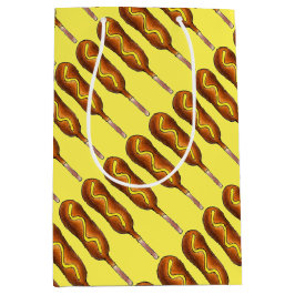 Hot Corn Dog Corndog Geel Mosterd Junk Food Medium Cadeauzakje
