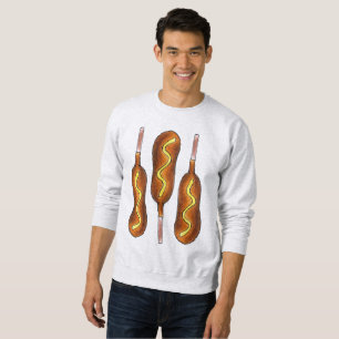 Hot Corn Dog Corndog Mosterd Carnaval Fair Food Trui