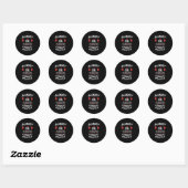 Hot Cornhole Speler Grappig Ronde Sticker (Vel)