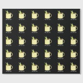 Hot Croc-colate Funny Crocodile Pun Dark BG Cadeaupapier (Vlak)