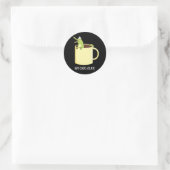 Hot Croc-colate Funny Crocodile Pun Dark BG Ronde Sticker (Tas)