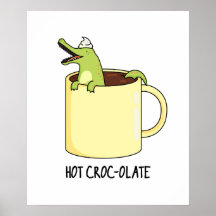 Hot Croc-colate Funny Crocodile Pun