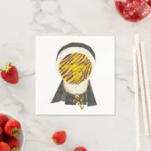 Hot Cross Bun Nun Napkins Servet (Insitu)