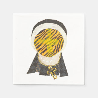 Hot Cross Bun Nun Napkins Servet