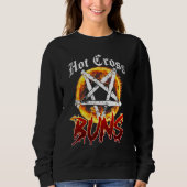 Hot Cross Bundels Retro Fire Graphic Trui (Voorkant)