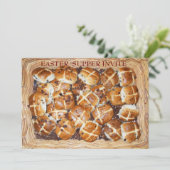 Hot Cross Bundes Paasmandje #1 Kaart (Staand voorkant)