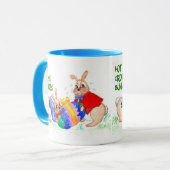 'Hot Cross Bunnies' koffie-Mok Mok (Voorkant links)