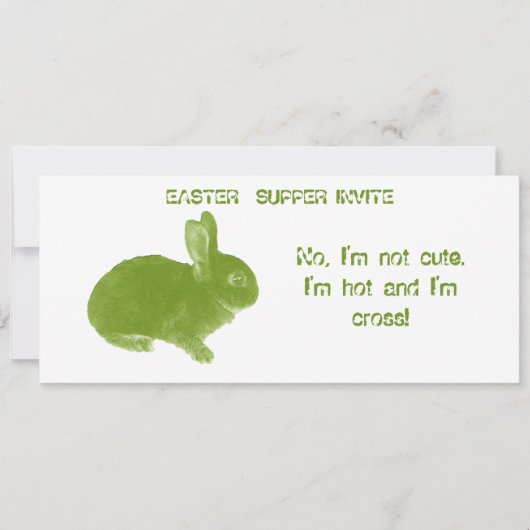 Hot Cross Bunny voor Pasen Kaart (Voorkant)