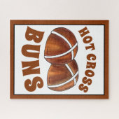 Hot Cross Buns British Food Baking Easter Pastry Legpuzzel (Horizontaal)