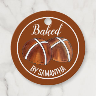 Hot Cross Buns British Food Baking Pastry Bakery Bedankjes Labels