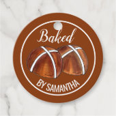 Hot Cross Buns British Food Baking Pastry Bakery Bedankjes Labels (Voorkant)