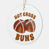 Hot Cross Buns British Food Baking Pastry Bakery Keramisch Ornament (Links)