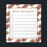 Hot Cross Buns British Food Baking Pastry Bakery Notitieblok<br><div class="desc">Het ontwerp is voorzien van een originele markeringsillustratie van een paar warme dwarsbundels, een zoete gespicureerde bun die gemaakt is van fruit en die aan de bovenkant is gemerkt met een X. Een gebakken goed gediend op Goede Vrijdag en tijdens het Pasen seizoen, zijn hete kruisbundels populair in het Verenigd...</div>