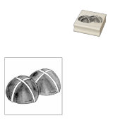 Hot Cross Buns British Food Baking Pastry Bakery Rubberstempel (Gestempeld)