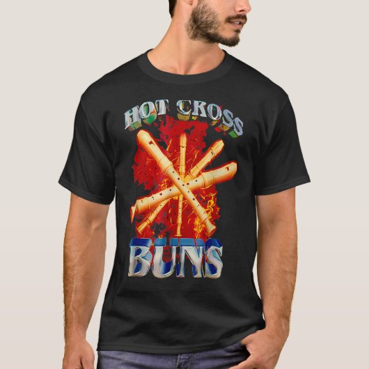 Hot Cross Buns Funny T-shirt (Voorkant)