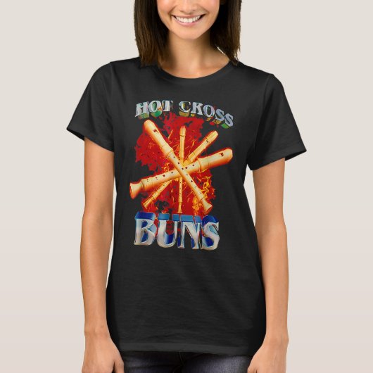 Hot Cross Buns Funny T-shirt (Voorkant)