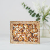 Hot Cross Buns Paasmand #1 Feestdagenkaart (Staand voorkant)