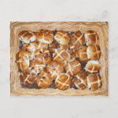 Hot Cross Buns Paasmand #1 Feestdagenkaart (Voorkant)