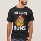 Hot Cross Buns  Womens Hot Cross Buns pattern for  T-shirt (Voorkant)
