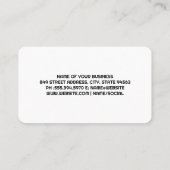 Hot Cup of Coffee | Wood Table Visitekaartje (Achterkant)