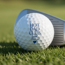 Hot Dad Club Golfballen Geliefd Altijd Grappig 