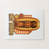 Hot Dawg Funny Dachshund Hot Dog Parody Cute Dog  Legpuzzel (Horizontaal)