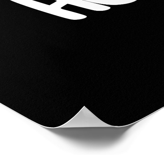 Hot Dawg Funny Hot Dog In A Bun Pun Dark BG Poster (Hoek)