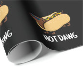 Hot-Dawg Funny Hot-Dog in een donkere longen Cadeaupapier (Rol Hoek)