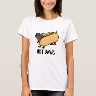 Hot-Dawg Funny Hot-Dog in een non-stop T-shirt
