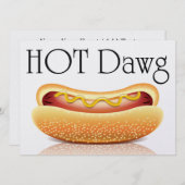 Hot Dawg of iets anders! Uitnodiging (Voorkant / Achterkant)