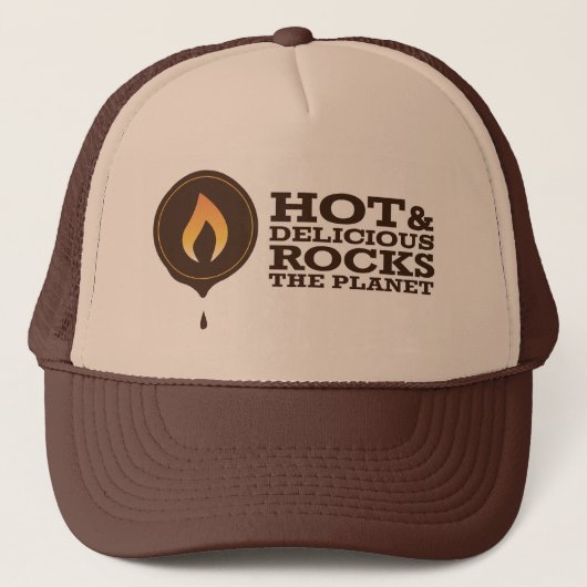 Hot & Delicious: Rocks The Planet! Trucker Hat Pet (Voorkant)