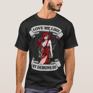 Hot Demonic Devilish Demon Satanic Succubus Evil D T-shirt